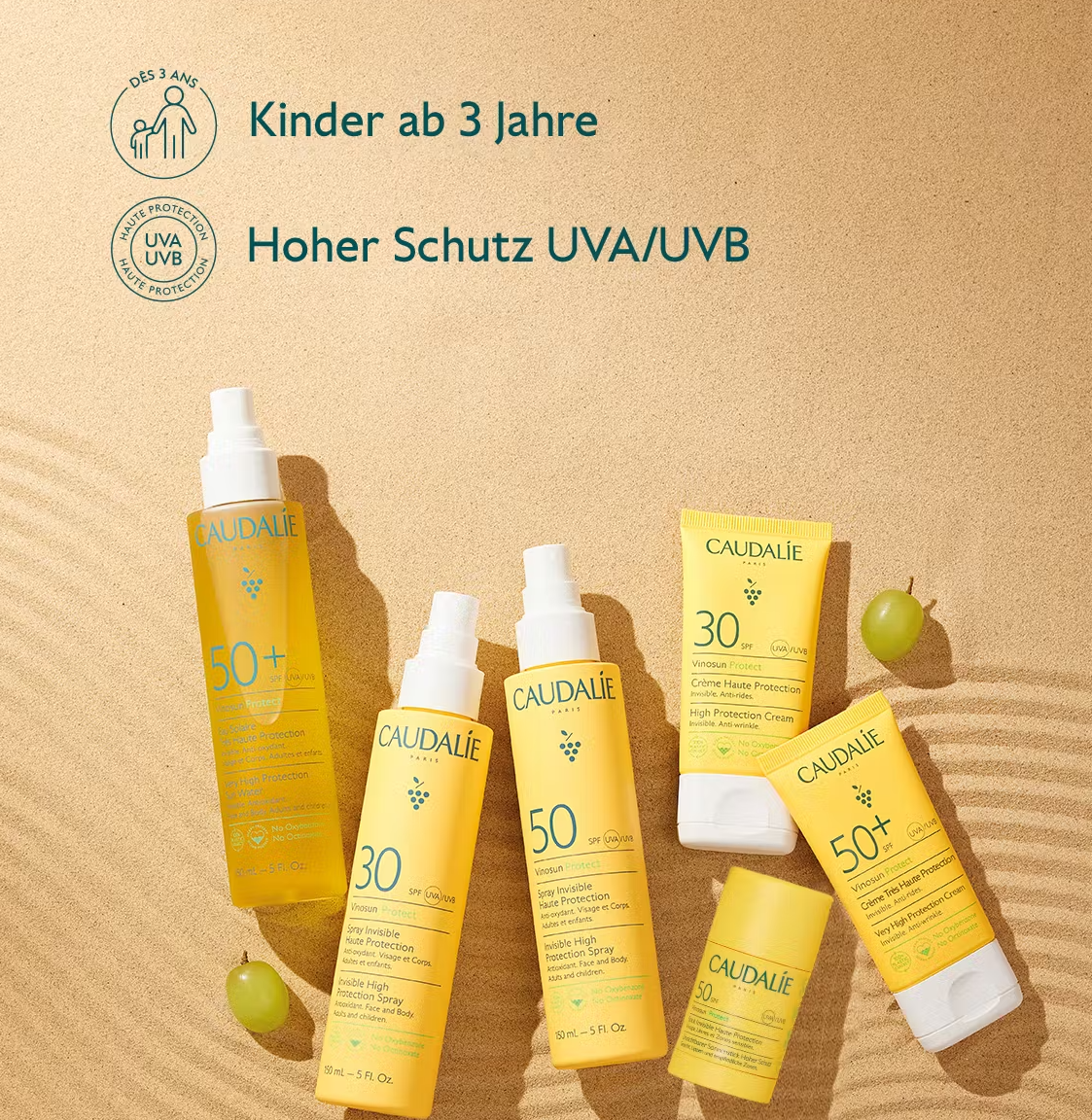 Vinosun Protect Unsichtbarer Sonnenstick Hoher Schutz LSF50 15g